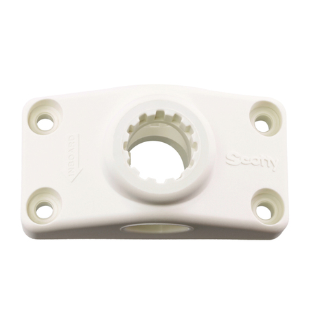 Scotty Combination Side / Deck Mount - White 241-WH